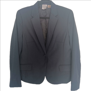 Cintas Stratosphere Black Wool Blazer Jacket Style #‎ 112394 US Size 10 Regular